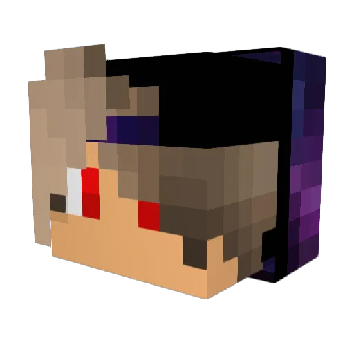 Kainzi334 Minecraft avatar head, 3D render