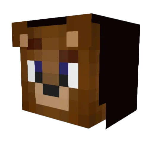 KaioDM Minecraft avatar head, 3D render