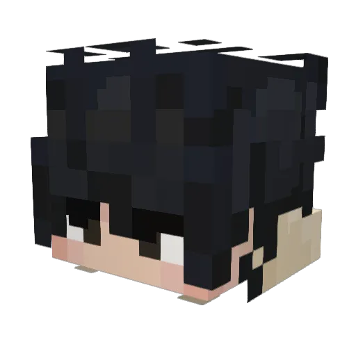 Kaionx Minecraft avatar head, 3D render