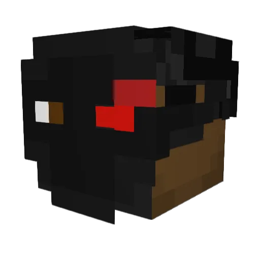 Kaiorvan Minecraft avatar head, 3D render