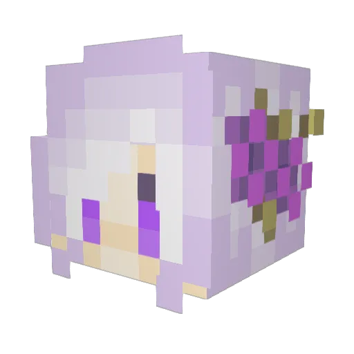 Kairazero Minecraft avatar head, 3D render
