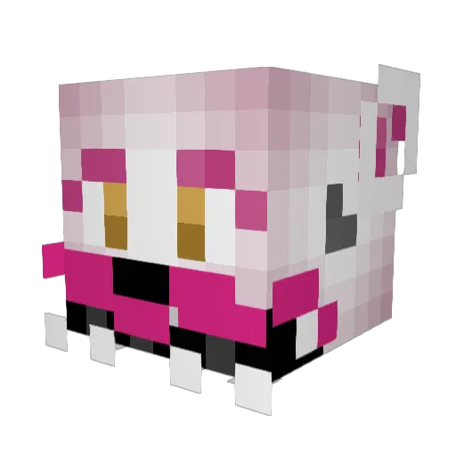 Kairij Minecraft avatar head, 3D render
