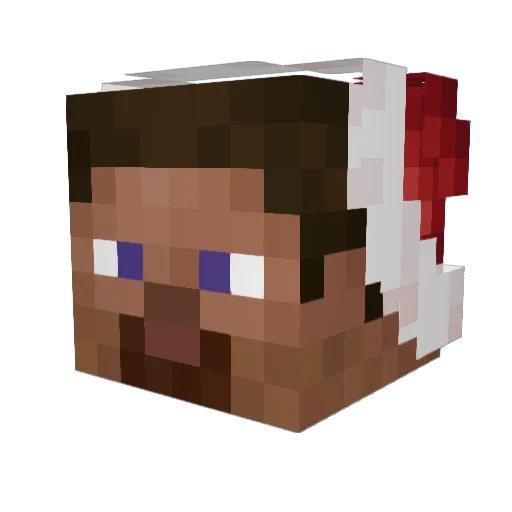 KairisBiggestFan Minecraft avatar head, 3D render