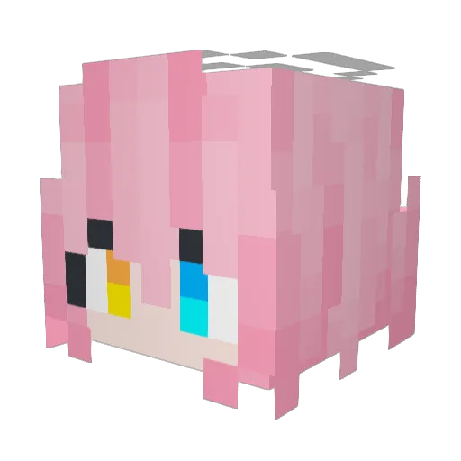 Kairlec Minecraft avatar head, 3D render