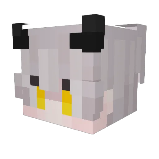 KairoSenki Minecraft avatar head, 3D render