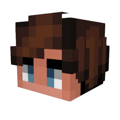 Kairo_Root Minecraft avatar head, 3D render
