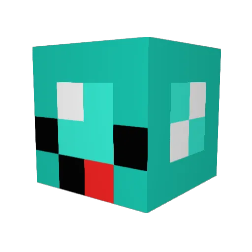Kairomn Minecraft avatar head, 3D render