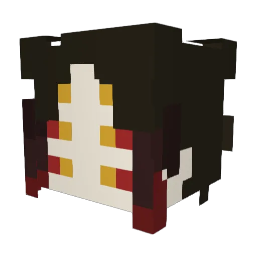 Kairos1201 Minecraft avatar head, 3D render