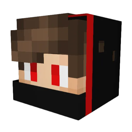 KairosNeo Minecraft avatar head, 3D render