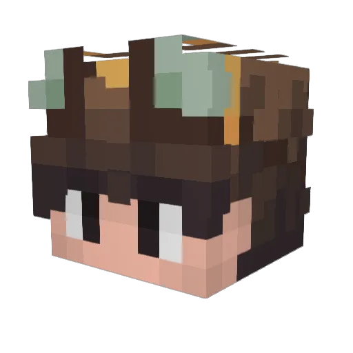 KairosS21 Minecraft avatar head, 3D render