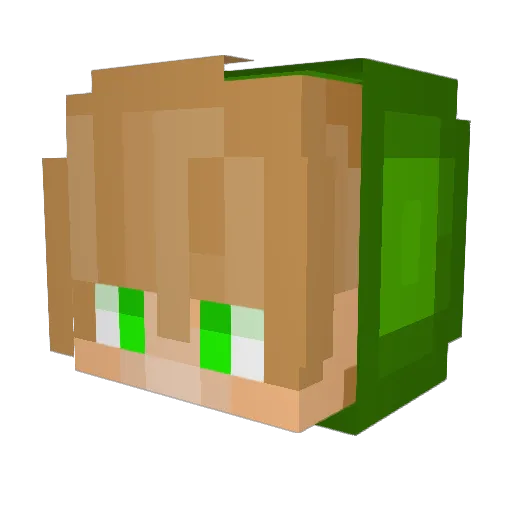 Kairose_xd Minecraft avatar head, 3D render