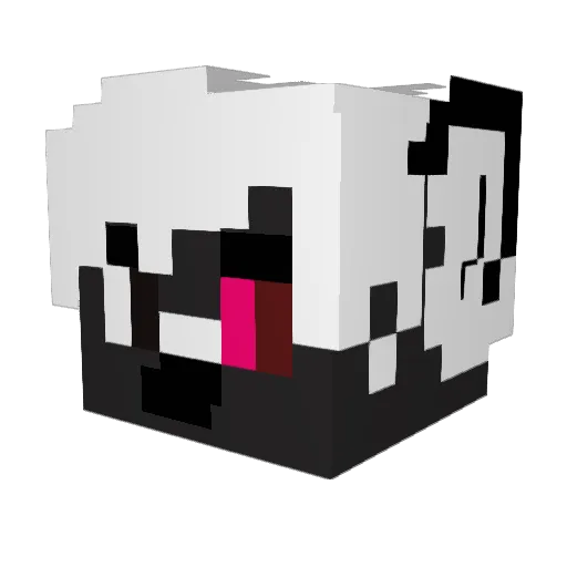 Kairoseu Minecraft avatar head, 3D render