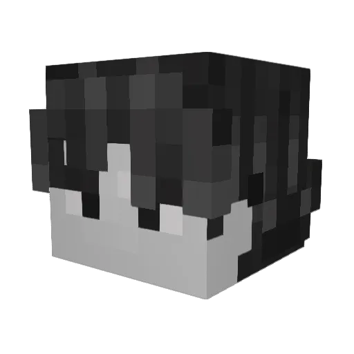 Kairoshigan Minecraft avatar head, 3D render