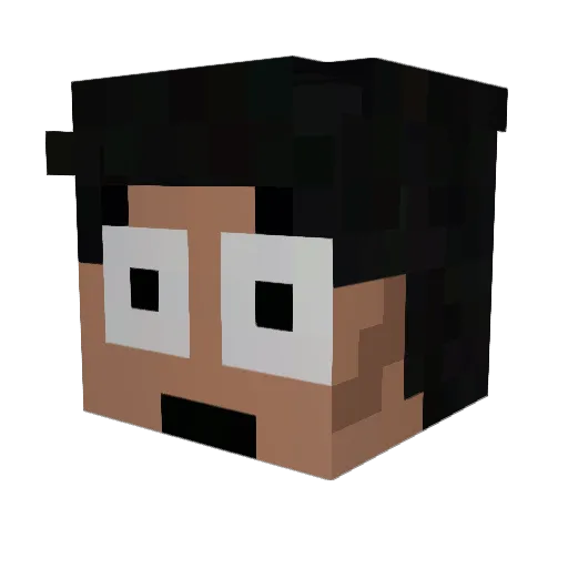 KairoxTTV Minecraft avatar head, 3D render