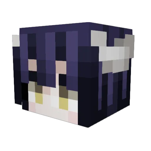 Kairugis Minecraft avatar head, 3D render