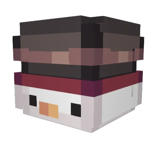 KaisNips Minecraft avatar head, 3D render