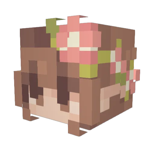Kaisa2107 Minecraft avatar head, 3D render