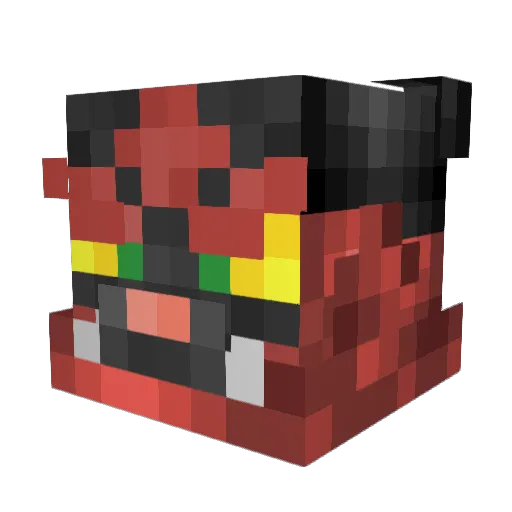 KaiserElain Minecraft avatar head, 3D render