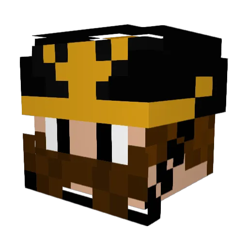 KaiserK Minecraft avatar head, 3D render
