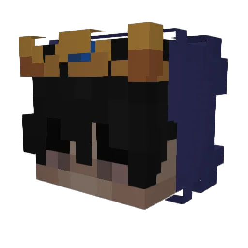 KaiserKallow Minecraft avatar head, 3D render