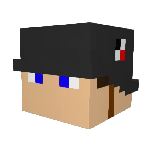 KaiserKirk Minecraft avatar head, 3D render
