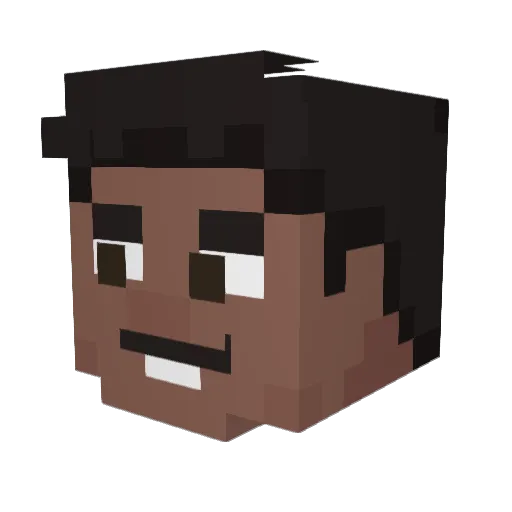 KaiserKraut Minecraft avatar head, 3D render