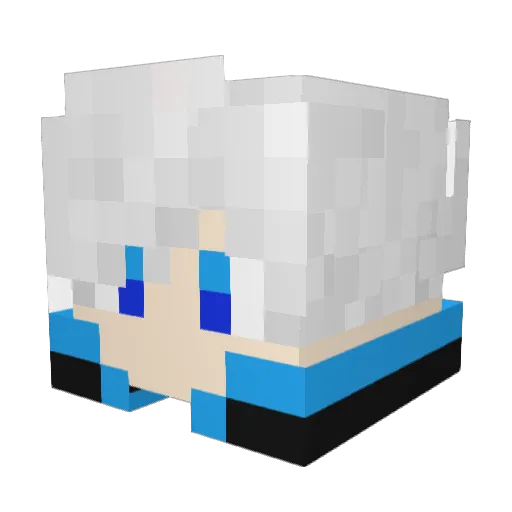 KaiserLeo Minecraft avatar head, 3D render
