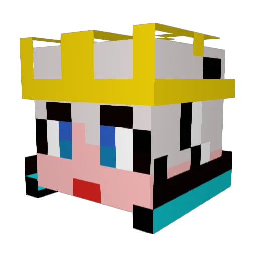 KaiserLucaex Minecraft avatar head, 3D render