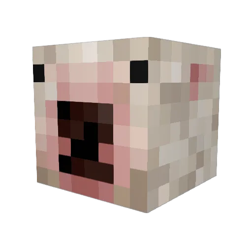 KaiserRudo Minecraft avatar head, 3D render