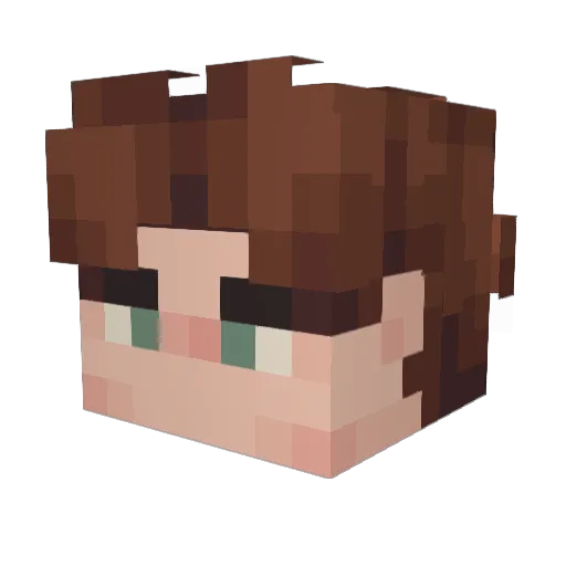 KaiserSchultz Minecraft avatar head, 3D render