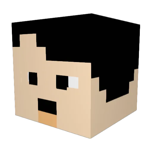 KaiserSkullzz Minecraft avatar head, 3D render
