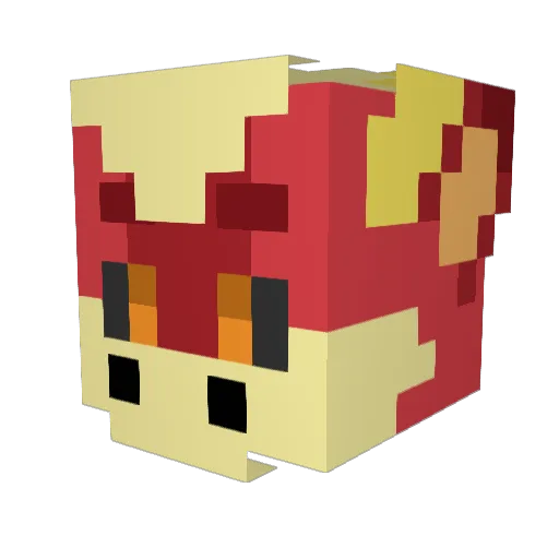 KaiserTheDerg Minecraft avatar head, 3D render
