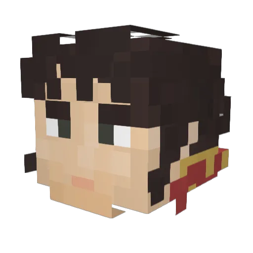 KaiserWellington Minecraft avatar head, 3D render