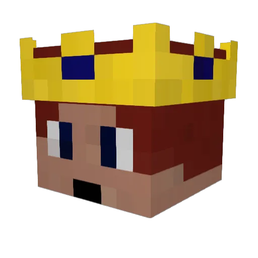 Kaiser_Falco Minecraft avatar head, 3D render