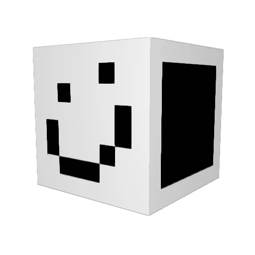 Kaiserax Minecraft avatar head, 3D render