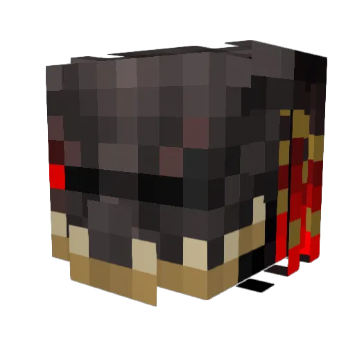 Kaiserins Minecraft avatar head, 3D render