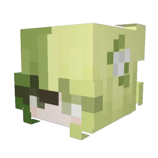 Kaisow Minecraft avatar head, 3D render
