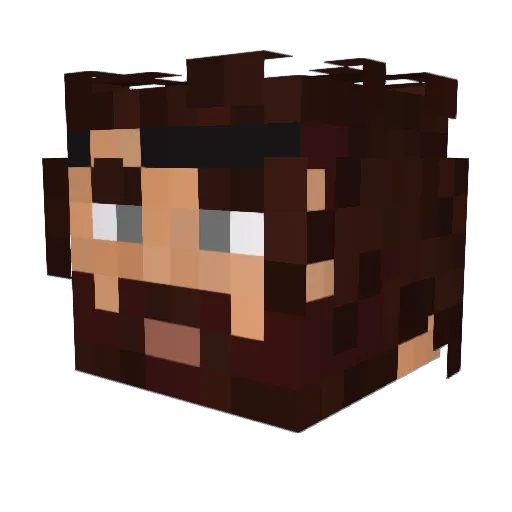Kaisrr Minecraft avatar head, 3D render