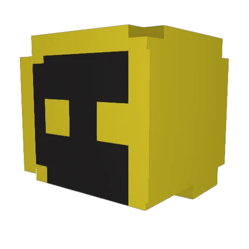 Kaisso Minecraft avatar head, 3D render