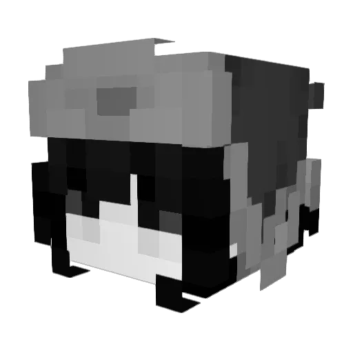 Kaisujxi Minecraft avatar head, 3D render