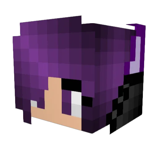Kaisuna Minecraft avatar head, 3D render