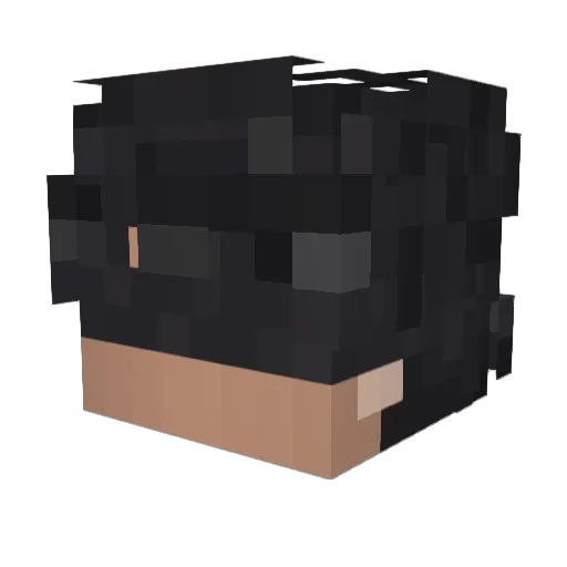 Kaisxl Minecraft avatar head, 3D render
