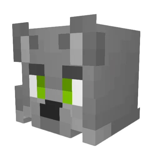 Kaitag Minecraft avatar head, 3D render