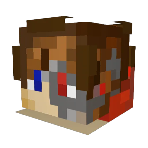 Kaitana_PLAYZ Minecraft avatar head, 3D render