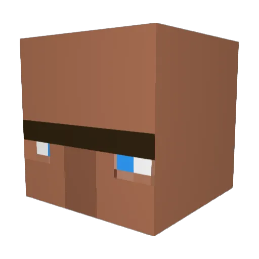 Kaithescouse Minecraft avatar head, 3D render