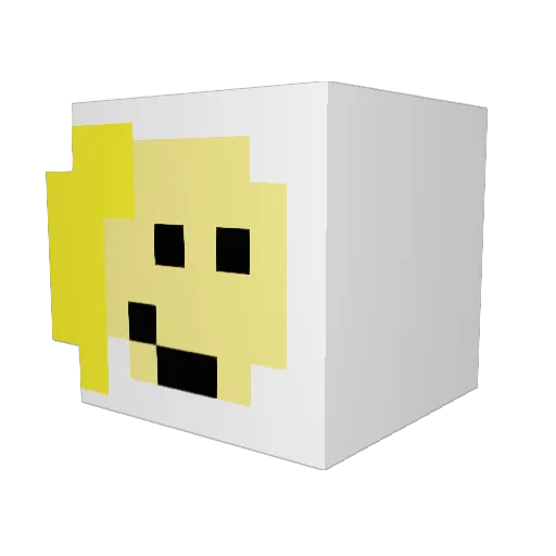 KaitieKatt Minecraft avatar head, 3D render
