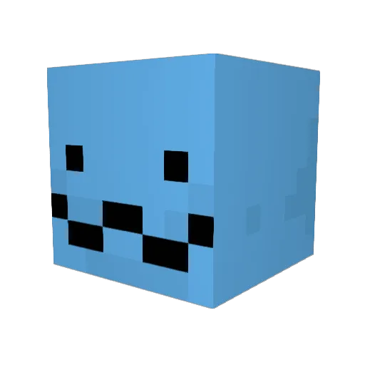 Kaitjuh Minecraft avatar head, 3D render
