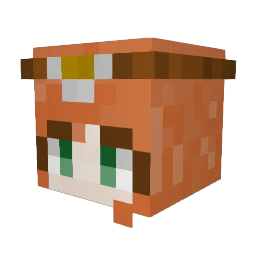 KaitlynCook22 Minecraft avatar head, 3D render