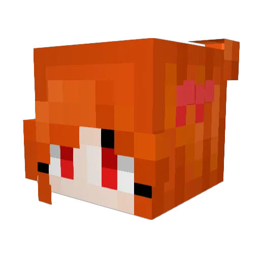 KaitlynKabob Minecraft avatar head, 3D render