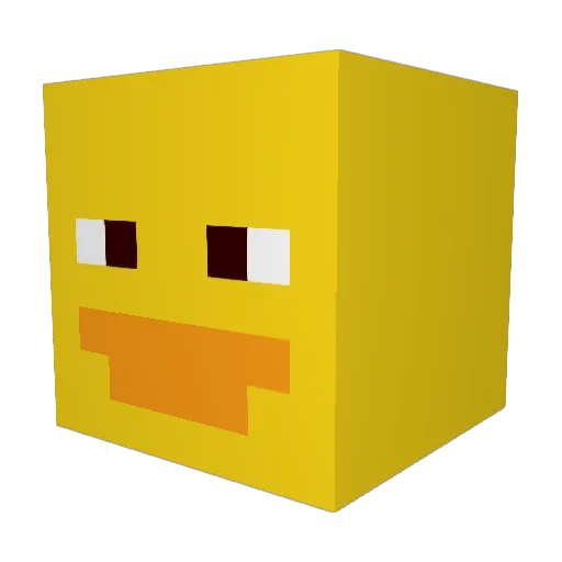 Kaitlynwaves Minecraft avatar head, 3D render
